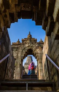 Borobudur Buddist Temple - island Java Indonesia Fotos de archivo