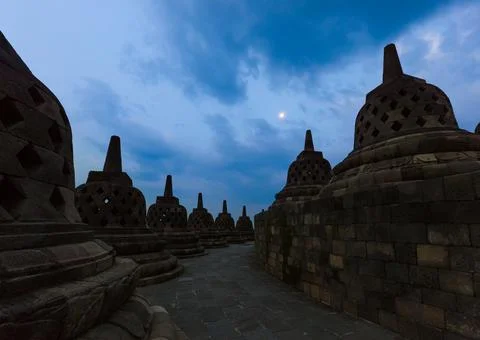 Borobudur Buddist Temple - island Java Indonesia Stock-Fotos