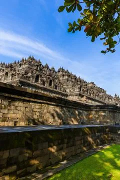 Borobudur Buddist Temple - island Java Indonesia Fotos de archivo