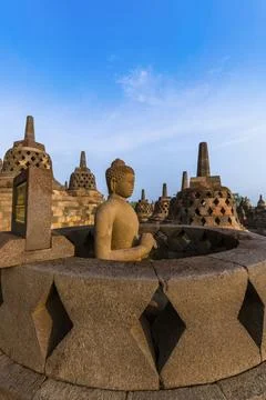 Borobudur Buddist Temple - island Java Indonesia Borobudur Buddist Temple ... Fotos de archivo
