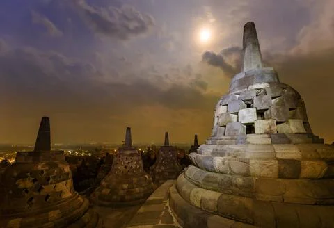 Borobudur Buddist Temple - island Java Indonesia Borobudur Buddist Temple ... Fotos de archivo