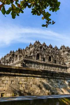 Borobudur Buddist Temple - island Java Indonesia Borobudur Buddist Temple ... Fotos de archivo