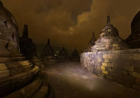 Borobudur Buddist Temple - island Java Indonesia Borobudur Buddist Temple ... Fotos de archivo