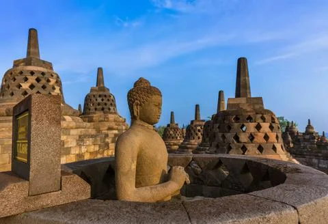 Borobudur Buddist Temple - island Java Indonesia Borobudur Buddist Temple ... Stock-Fotos