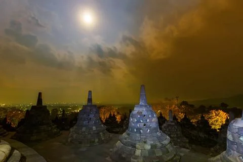 Borobudur Buddist Temple - island Java Indonesia Borobudur Buddist Temple ... Stock-Fotos