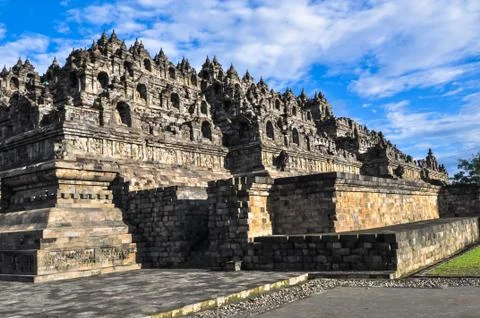 Borobudur complex in yogjakarta in java Foto stock