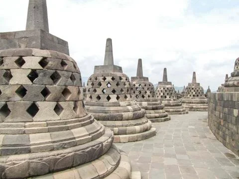 Borobudur in Java Stock-Fotos