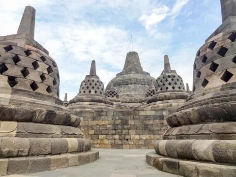 Borobudur in Java Fotos de archivo