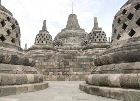 Borobudur in Java Fotos de archivo