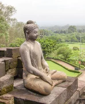 Borobudur in Java Fotos de archivo
