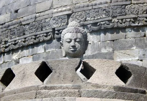 Borobudur Stupa 스톡 사진
