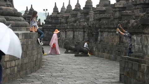 Borobudur Temple, Central Java, Indonesia Stock-Footage 127372003
