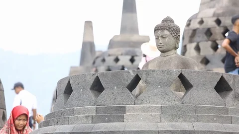 Borobudur Temple, Central Java, Indonesia Stock-Footage 127372017