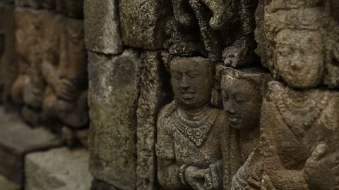 Borobudur Temple, Central Java, Indonesia Stock Footage 127372062