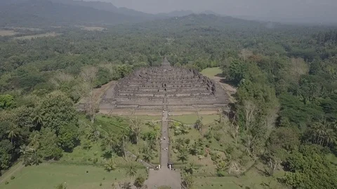 Borobudur Temple, Central Java, Indonesia Video stock 129759196