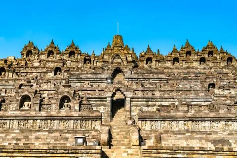 Borobudur Temple in Central Java, Indonesia Stock-Fotos
