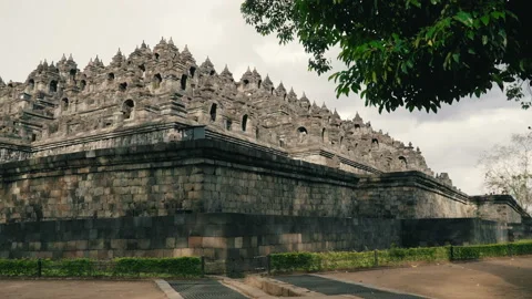 Borobudur temple in the evening Video stock 97689238
