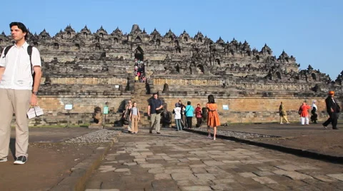 Borobudur temple Stock Footage 940273