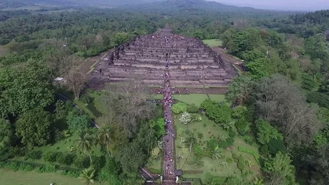 Borobudur Temple Stock Footage 70885345