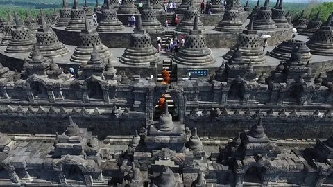 Borobudur Temple Stock Footage 70885539