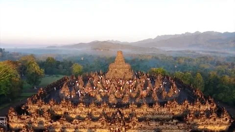 BOROBUDUR TEMPLE Stock Footage 217409262