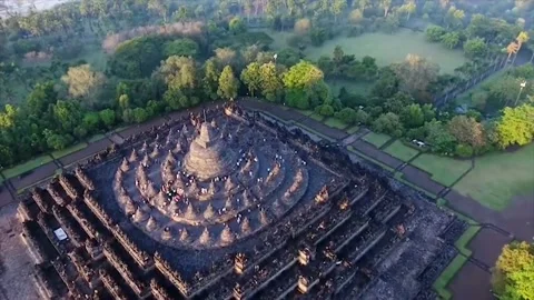 BOROBUDUR TEMPLE Stock Footage 217412119