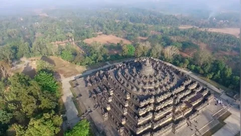 BOROBUDUR TEMPLE 動画素材 217836130