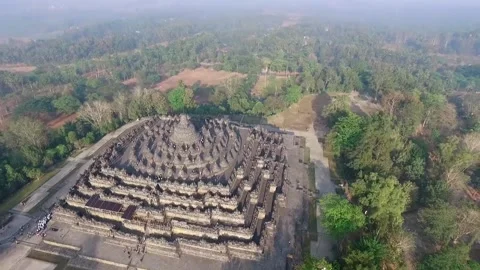 Borobudur temple Vídeos de archivo 219915342
