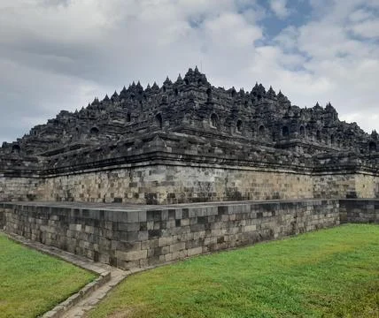 Borobudur temple in Java, Indonesia Fotos Stock