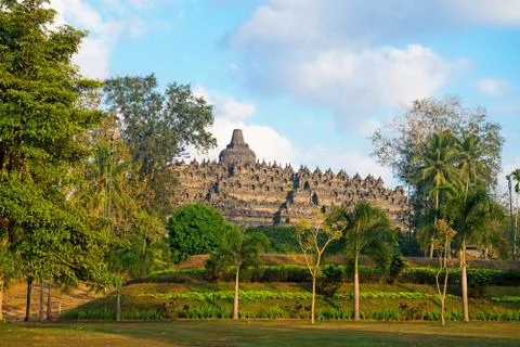 Borobudur temple. jogjakarta, java, indonesia. Stock Photos