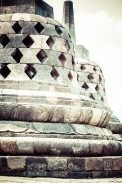 Borobudur temple near yogyakarta on java island, indonesia Stock Photos