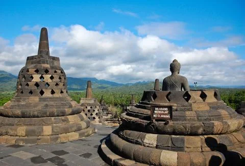 Borobudur temple Stock Photos