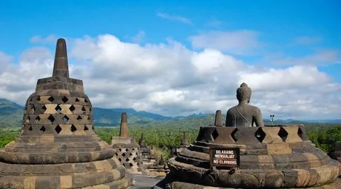 Borobudur temple Stock Photos