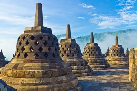 Borobudur temple Stock Photos