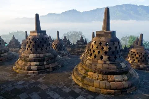 Borobudur temple Stock Photos