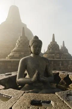 Borobudur temple Stock Photos