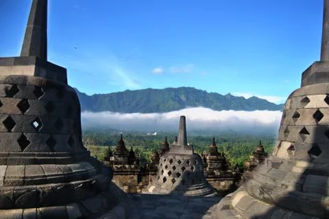 Borobudur temple Stock Photos