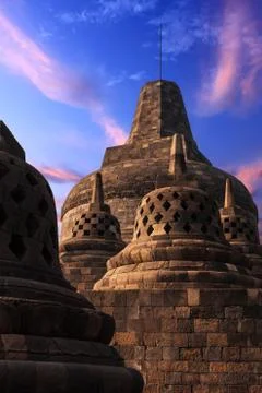 Borobudur Temple Stockfoto's