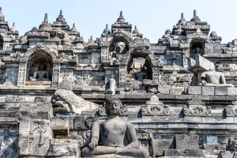 Borobudur temple Stock Photos