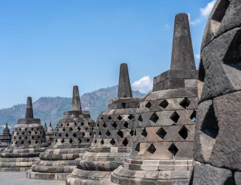Borobudur temple Stock Photos