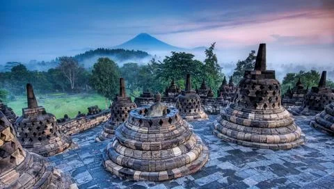 Borobudur temple Foto stock