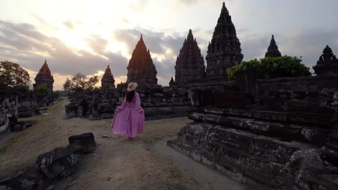 Borobudur Temple at Yogyakarta Java Indonesia. Video stock 253803532