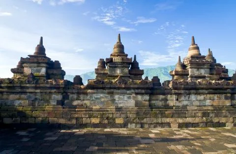 Borobudur temple. yogyakarta, java, indonesia. Stock Photos