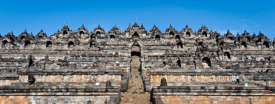 Borobudur temple. yogyakarta, java, indonesia. Stock Photos