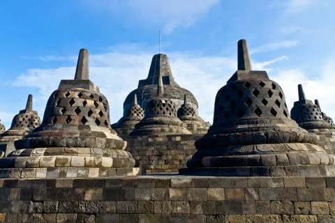Borobudur temple. yogyakarta, java, indonesia. Stock Photos