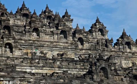 Borobudur temple. yogyakarta, java, indonesia. Stock Photos