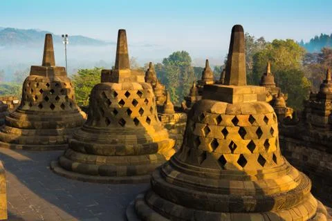 Borobudur Temple, Yogyakarta, Java, Indonesia. Foto stock