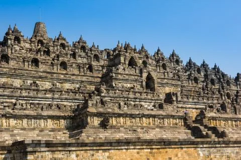 Borobudur Temple, Yogyakarta, Java, Indonesia. Stock Photos