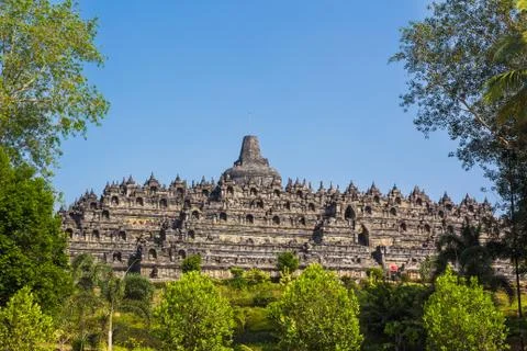 Borobudur Temple, Yogyakarta, Java, Indonesia. Stock Photos