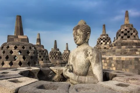 Borobudur Temple, Yogyakarta, Java, Indonesia. Stock-Fotos